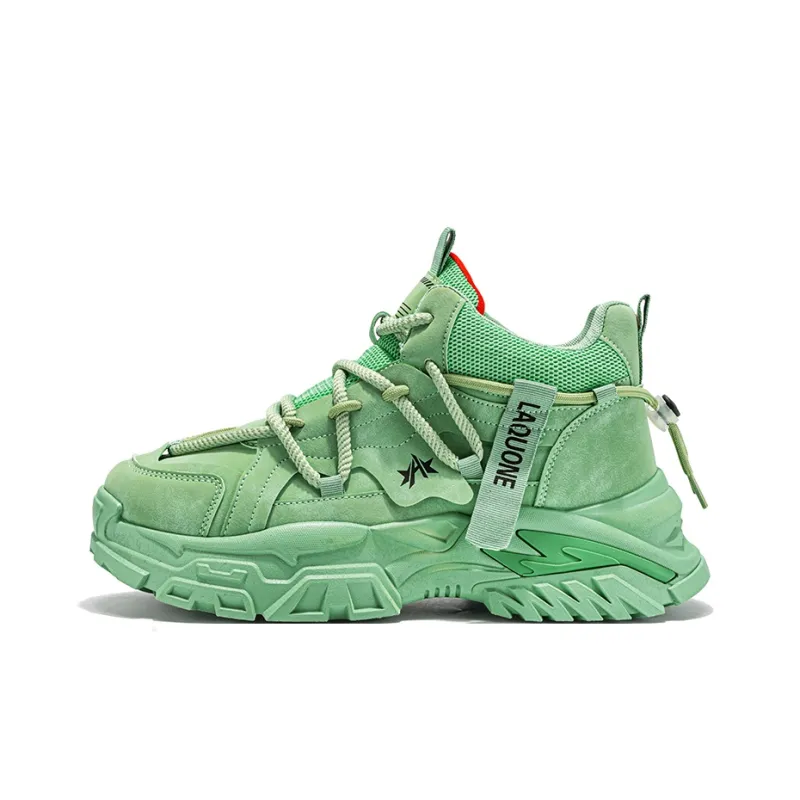M.M Party Cushioning Wear Resistant Mid Top Chunky Sneakers Men's-4