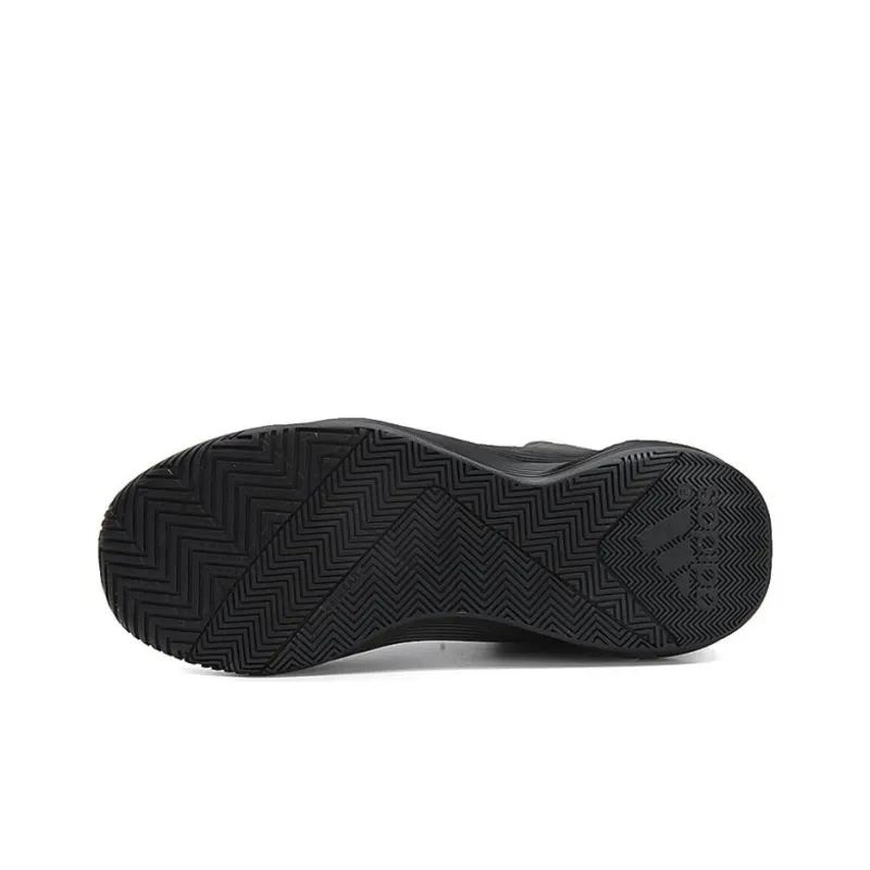 Adidas D Lillard Brookfield Anti-Slip Wear-Resistant Mid-Top Basketball Shoes Men's Black-4