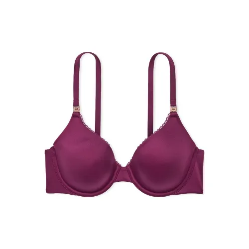 Victoria's Secret Body By Victoria Lightly Lined Full-Coverage Lace-Trim/PR Bra Women's Plum Red