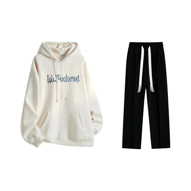 LA'T.WEEKEND Sweatshirt Set Unisex-13