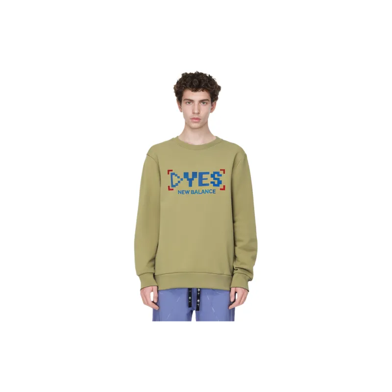 New Balance Sweatshirts Men Yellow-2