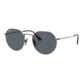 RayBan Acetate Round Sunglasses Women's Silver