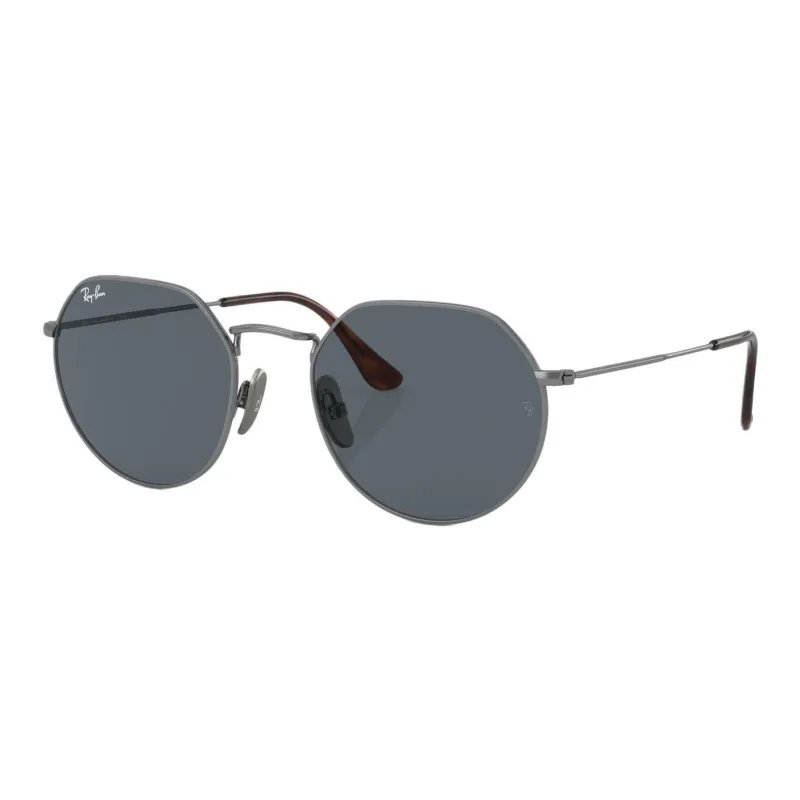 RayBan Acetate Round Sunglasses Women's Silver-0
