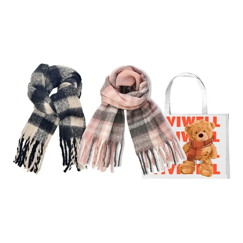VIVIWELL Knit Scarves Unisex-22