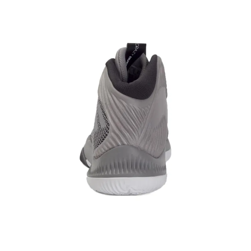 Adidas Crazy Hustle Anti-Slip Wear-Resistant High-Top Basketball Shoes Men's Gray-4