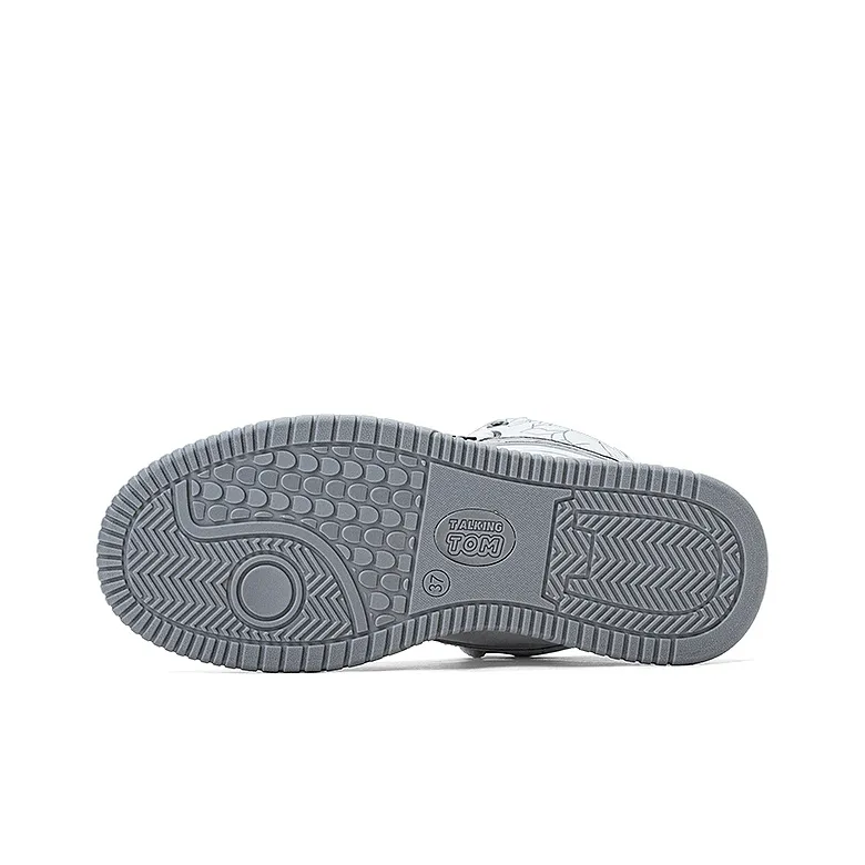TALKING TOM Coverage Warm Slip-Resistant Cushioning Wear-Resistant Mid-Top Skateboard Shoes Unisex-5