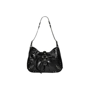 OTA PU Stud Shoulder Bag Crossbody Bag With Shoulder Strap Women's Black
