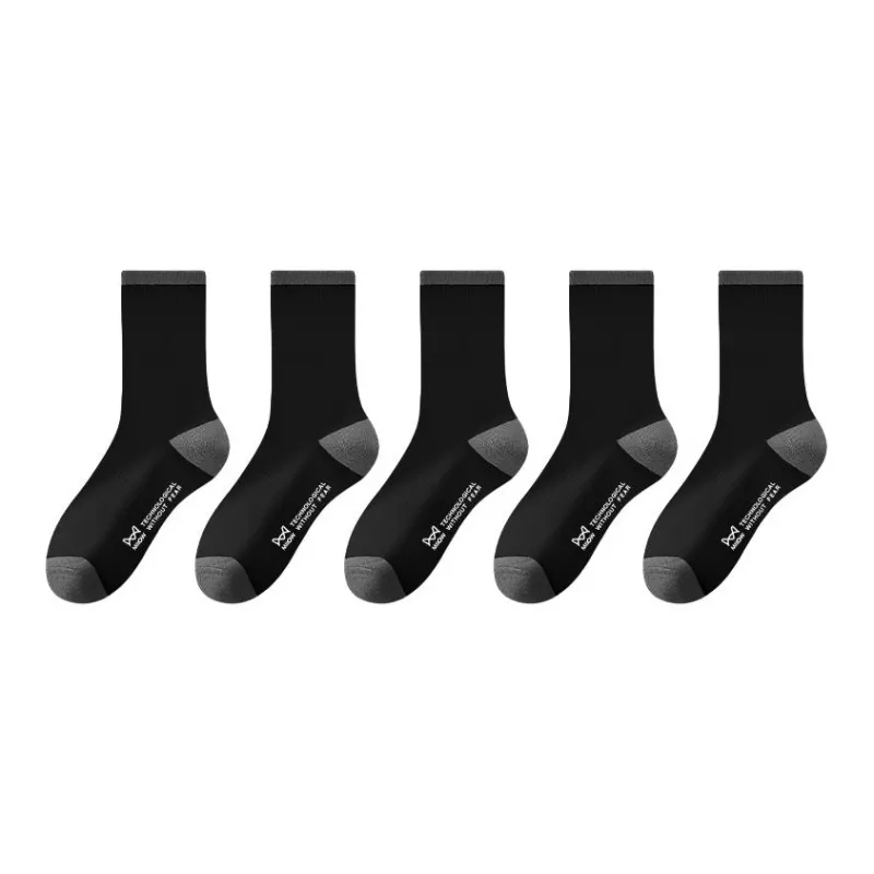MIIOW Knee High Socks Men's 5 Pack-7