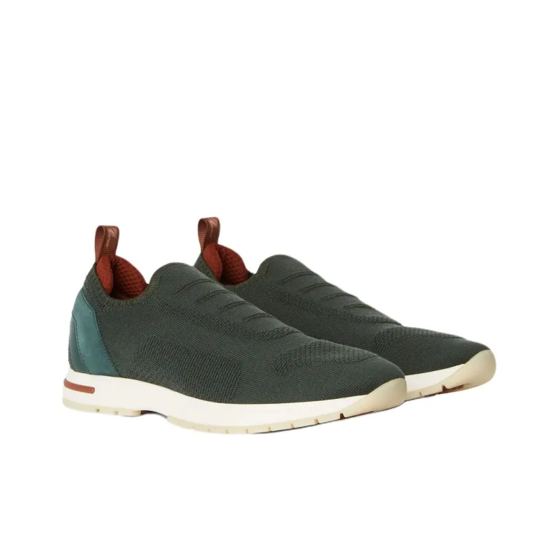Loro Piana Low Top Casual Shoes Women's Green-2
