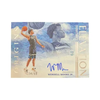 PANINI Wendell Moore 2022 23 Timberwolves Signature 34/99 Teca Star Player Card Access Pass Sports Cards 1 Pc