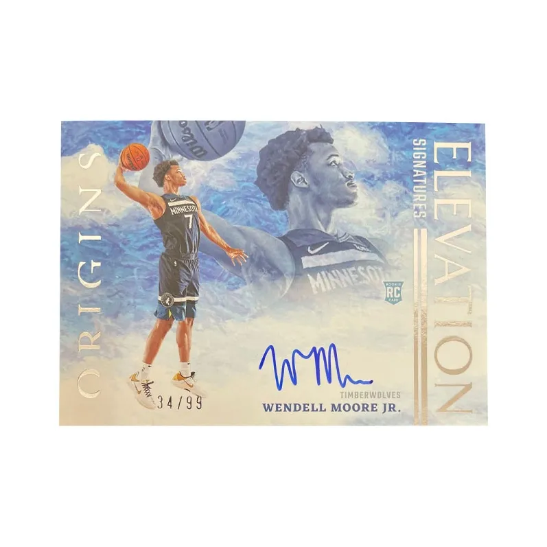 PANINI Wendell Moore 2022 23 Timberwolves Signature 34/99 Teca Star Player Card Access Pass Sports Cards 1 Pc-0