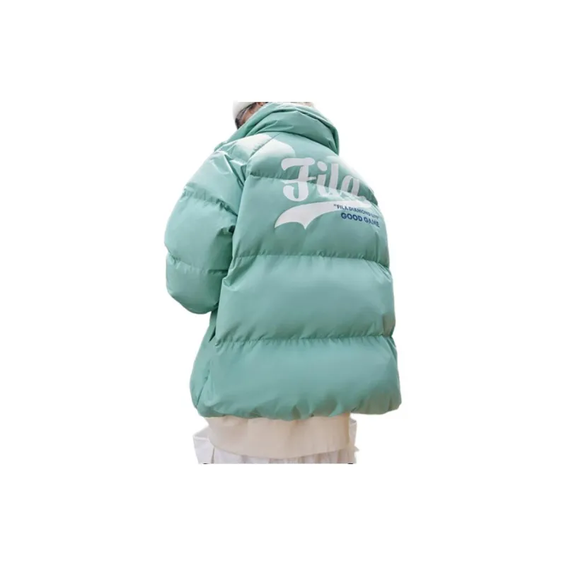 FILA FUSION BASEBALL Series Down Jackets Women's Wasabi Green-3