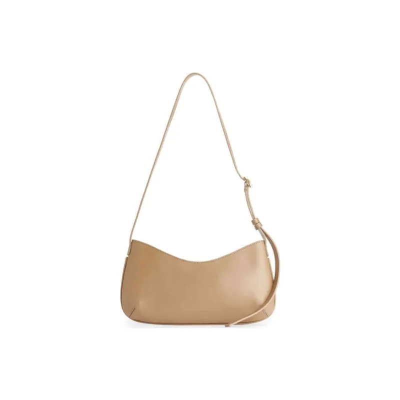 ARKET Cow Leather Handbag Shoulder Bag Small Size Women's Black/Beige/Red-2