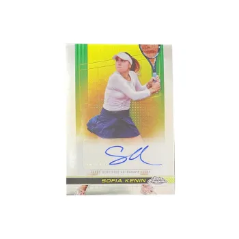 Topps Sofia Kuning 2024 Chrome Tennis Signature Card Basketball Star Card Product Access Sports Cards 1 Pc