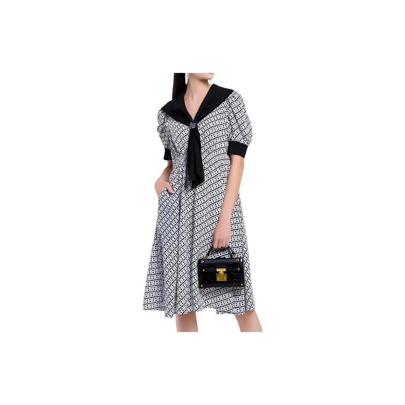 BESIONIA SS22 Short Sleeved Dresses Women's Black-3