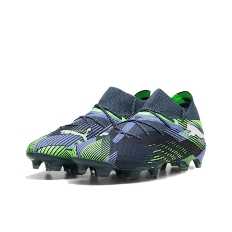 PUMA FUTURE 7 ULTIMATE Soccer Shoes Women's Low Top Dark Gray/Purple/Green/White-2