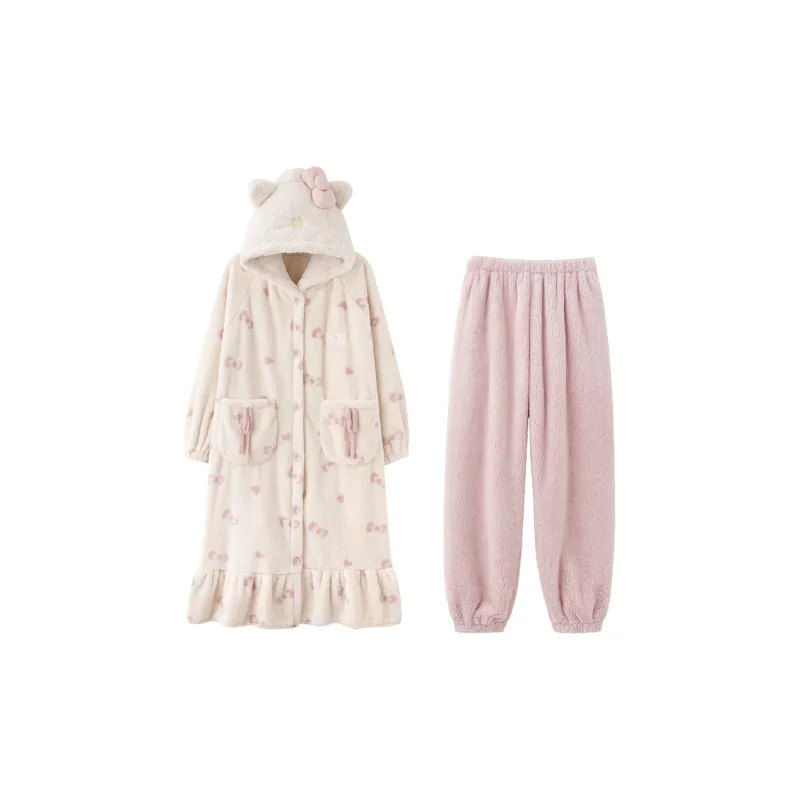 MIOJUER Pajama Set Women's Ecru-0