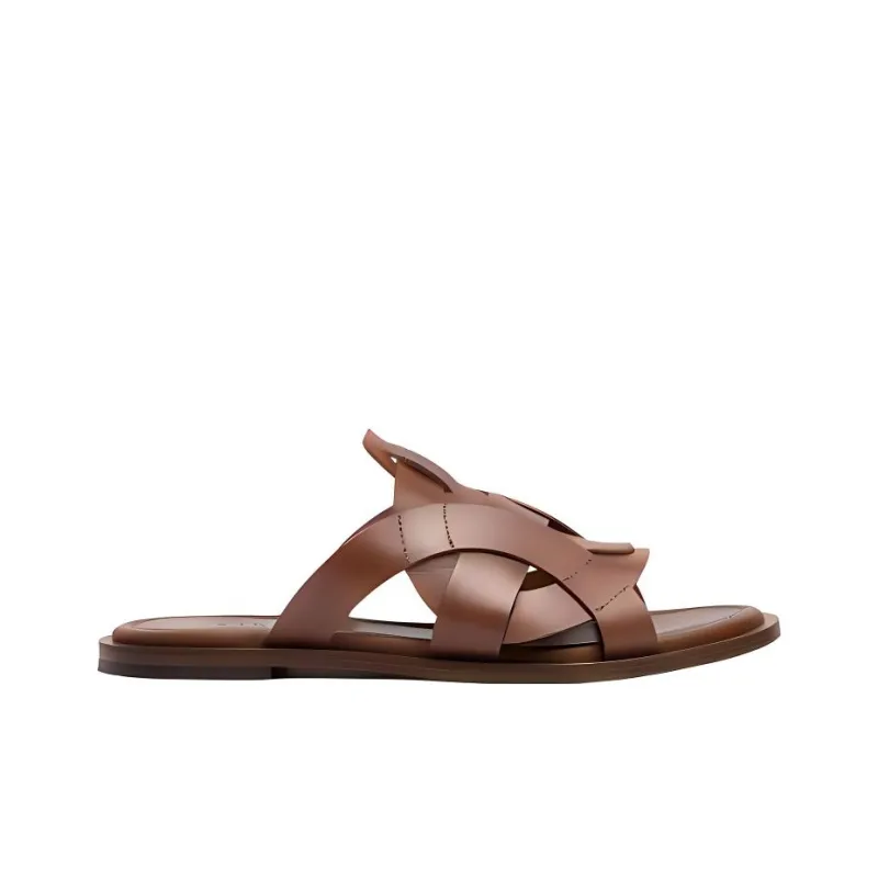 SARTORE Slide Slippers Women's Brown-1