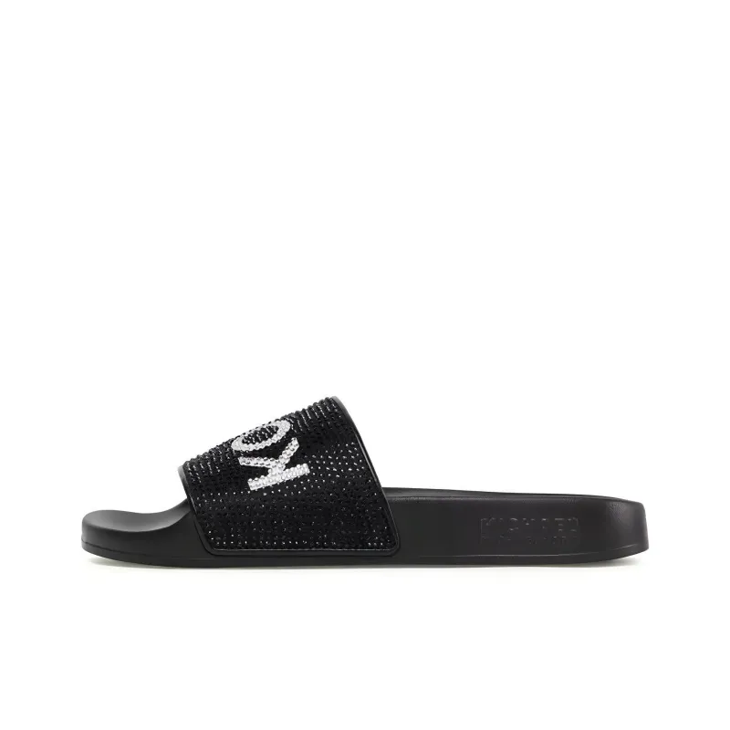 Michael Kors Gilmore Rhinestone-embellished Slides-0