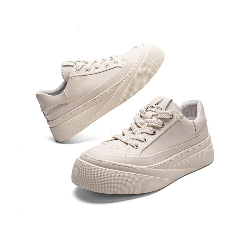 NAUTICA Skateboard Shoes Men Low Top Beige-5