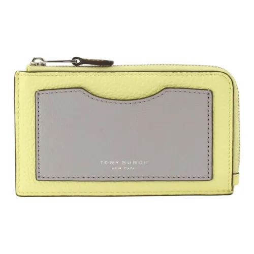 TORY BURCH Card Holders Light Yellow Multicolor