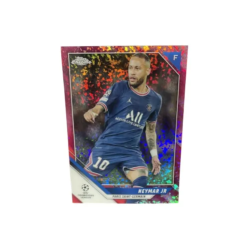 Topps UEFA CHROME Brazil Paris Saint-Germain Barça Barcelona Neymar 175 Edition Sports Cards 1 Pc