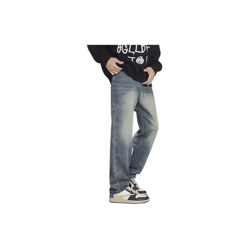 IJRJ Jeans Unisex Vintage Blue-4