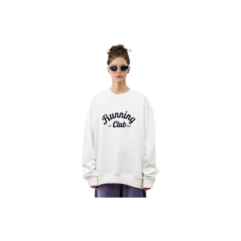 New Balance Sweatshirts Unisex Ivory White-2