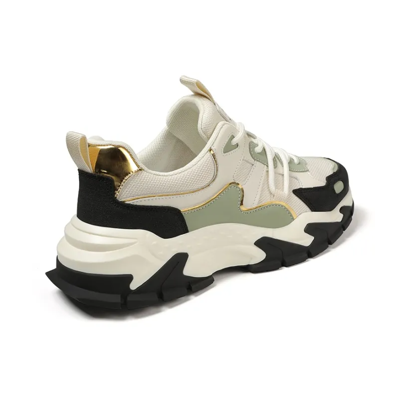 JEEP SPIRIT Chunky Sneakers Men Low Top Shuffleboard White-4