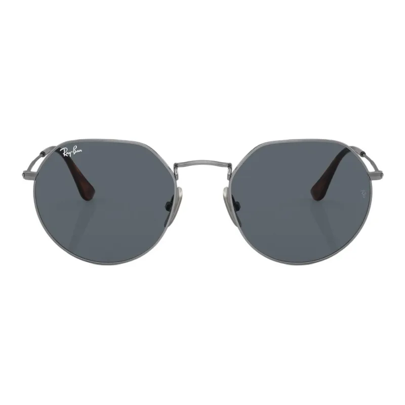 RayBan Acetate Round Sunglasses Women's Silver-1