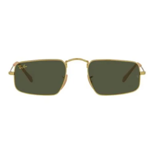 RayBan Acetate Rectangular Sunglasses Women's Gold
