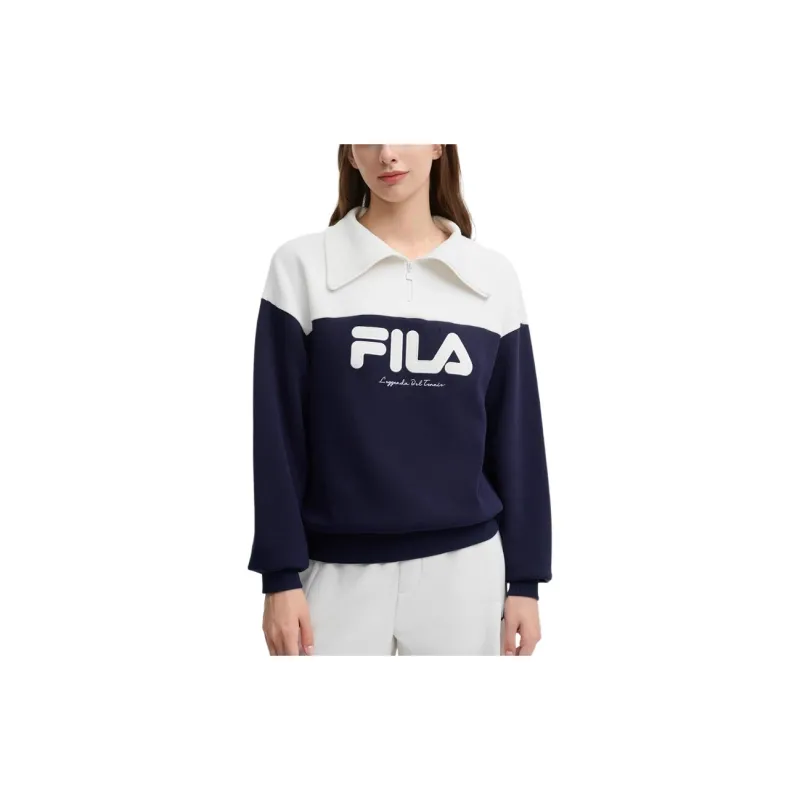 FILA ORIGINALE Knitwear Women's Night Machine Blue-1