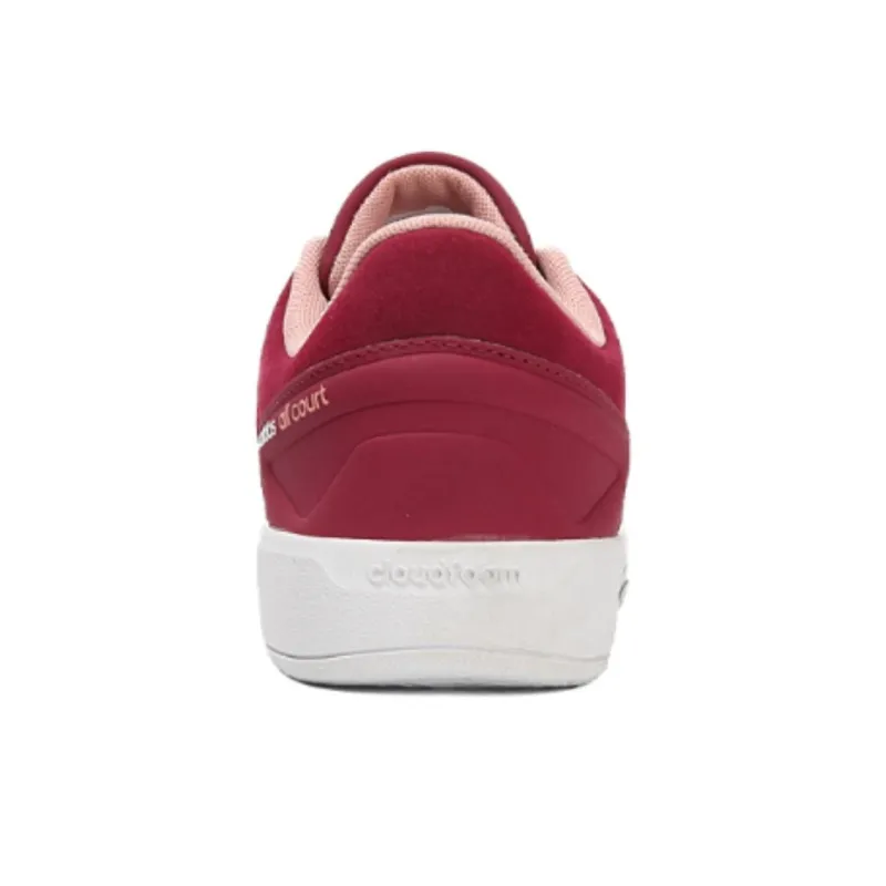 Adidas Cloudfoam All Court Anti-Slip Wear-Resistant Low-Top Tennis Shoes Women's Red-3