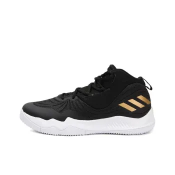 Adidas D Rose Dominate Anti-Slip Wear-Resistant Mid-Top Basketball Shoes Men's Black