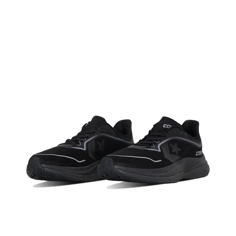 Converse Cons Anti Slip Wear Resistant Low Top Running Shoes Unisex Black-2
