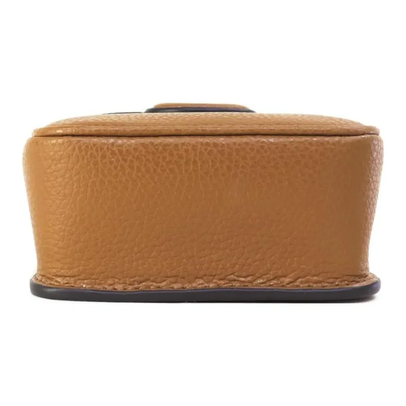 TORY BURCH Robinson Grain Leather Cell Phone Pouch, Shoulder Bag, Crossbody Bag Women's Brown-3