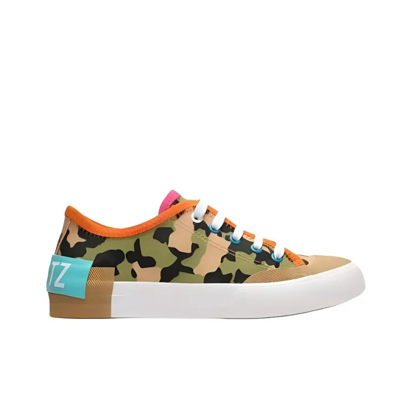 Schutz Low-Top Skateboard Shoes Women's Green-1