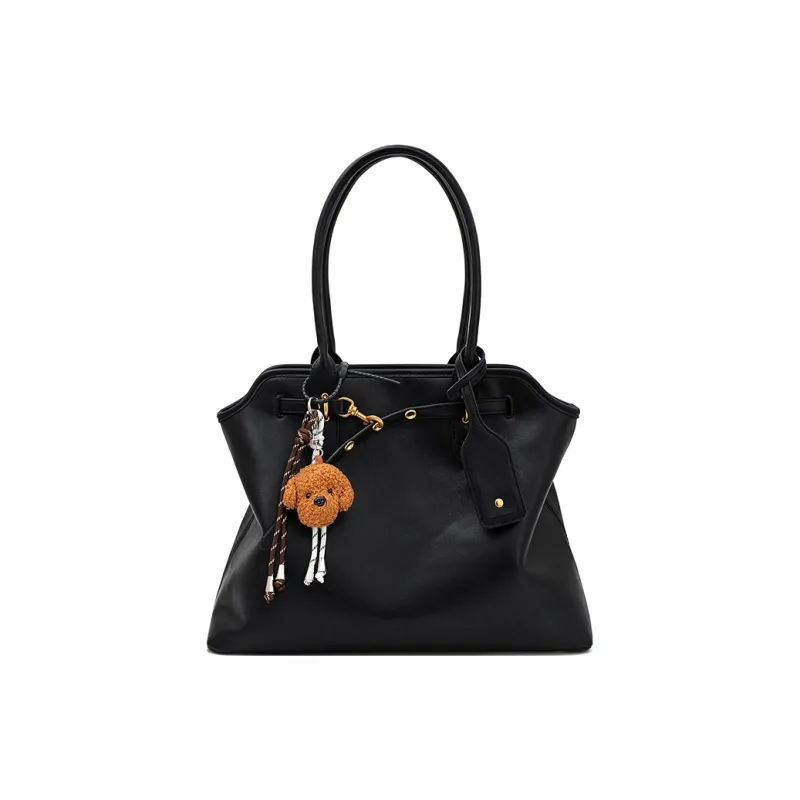 Vigno Synthetic Leather Tote Shoulder Bag Regular Women's Yellow Brown/Black/Coffee-0