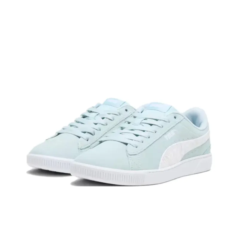 PUMA Vikky V3 Anti Slip Wear Resistant Low Top Skateboard Shoes Women's Light Green-2