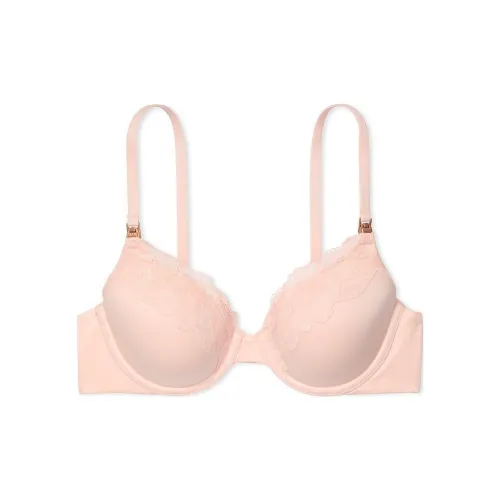 Victoria's Secret Body By Victoria Lightly Lined Full-Coverage Lace-Trim/PK Bra Women's Pure Pink