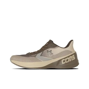 Converse Cons Anti Slip Wear Resistant Low Top Running Shoes Unisex Brown Beige