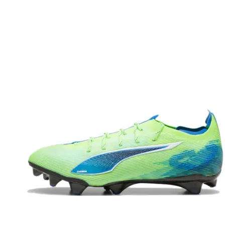 PUMA Ultra 5 FG Rubber Long Studs Cushioning Slip Resistant Soccer Shoes Women's Cyan
