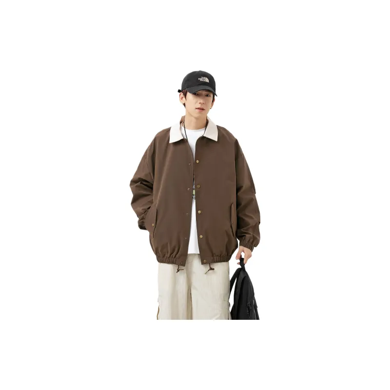 TONYKRZ Jackets Coats Unisex Coffee-2