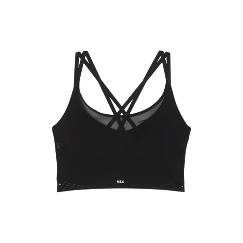 Victoria's Secret VSX Elevate Refined Contours Longline Bra/Black Bra Women's Black