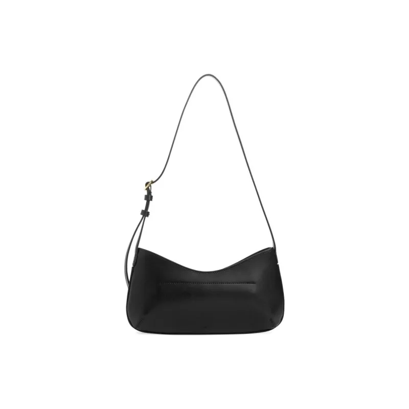 ARKET Cow Leather Handbag Shoulder Bag Small Size Women's Black/Beige/Red-1