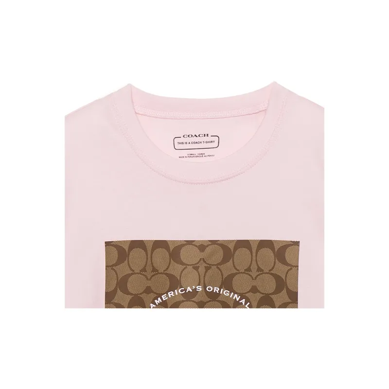 COACH Regular T Shirt Women's Pink-9
