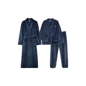 Xuan Liang Pajama Set Men's Royal Blue