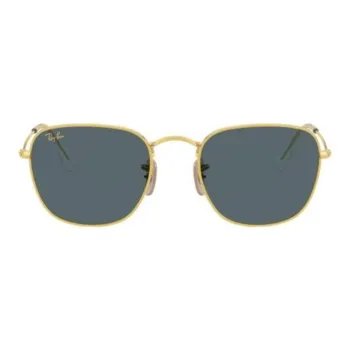 RayBan Metal Square Sunglasses Men's Gold