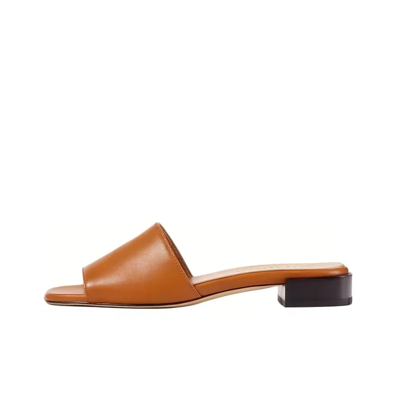 DEAR FRANCES Quiet Slide Slippers Women's Brown-0