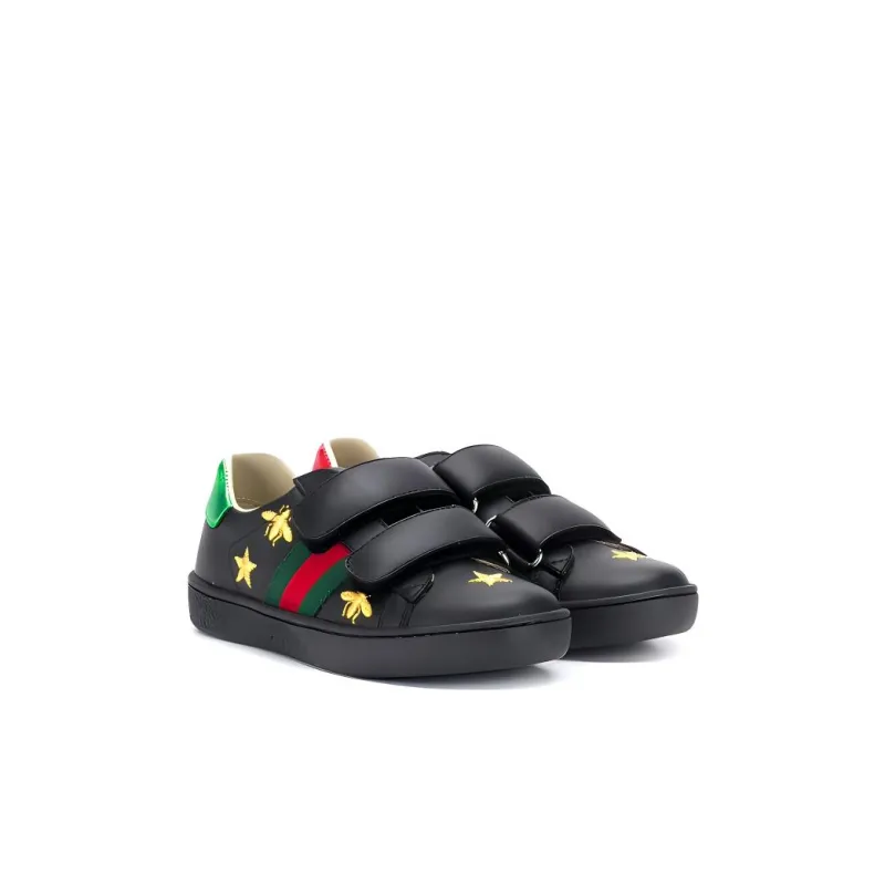 GUCCI Low-Top Kids' Skateboarding Shoes Black Kids'-1